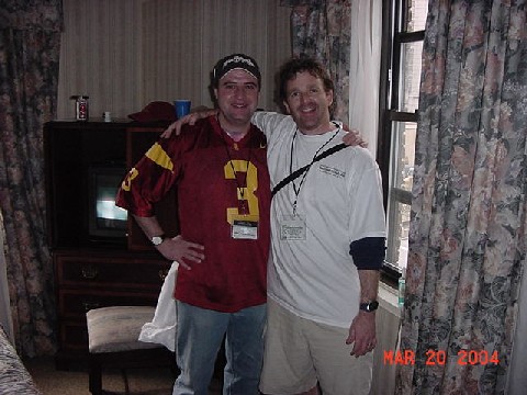 Michigan Blows!!!!!

Lee had to wear my USC jersey all night to the preparty and the Beacon show, cause he lost a bet.